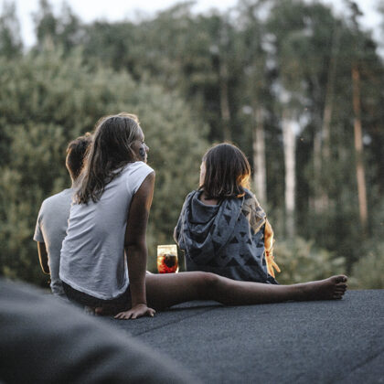 Štābiņš un sarunas uz terases jumtiņa!